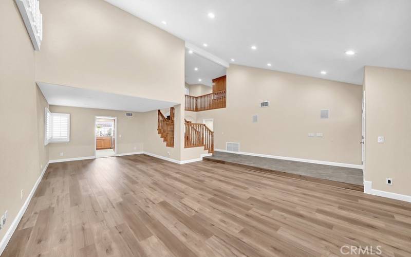 Expansive Living Room and Dining area.