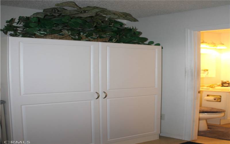 Additional laundry room storage.