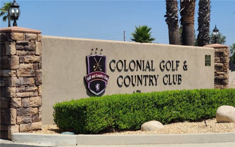 Colonial Golf & Country Club (55+) Community.