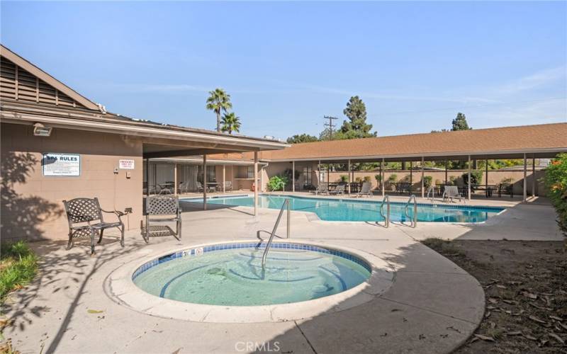 The spa at the main pool.