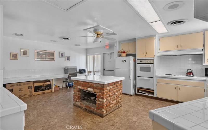 Kitchen at the clubhouse.