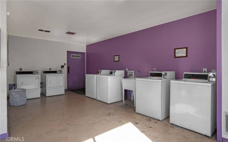 Laundry room for residents.