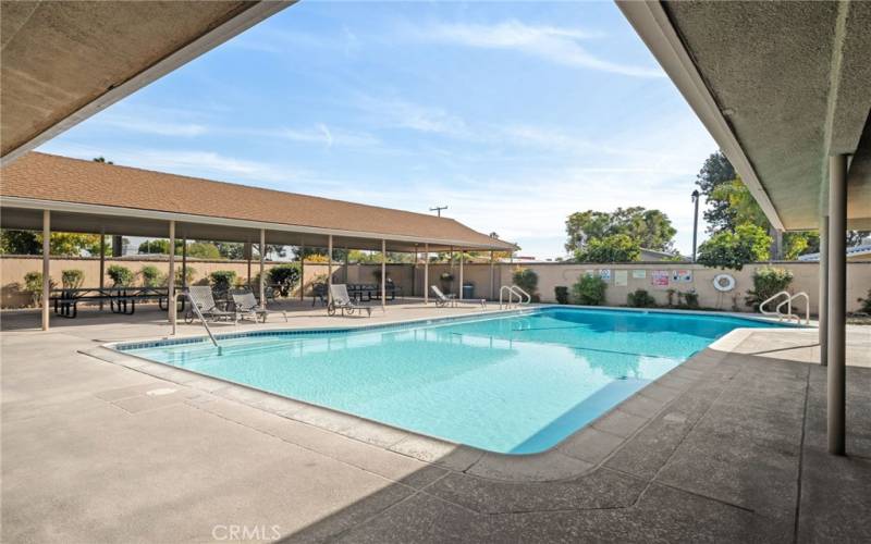 The complex has 2 pools.  The main pool at the clubhouse is open year round and heated.