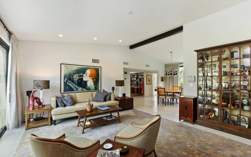 Living Room With Western Mountain Views