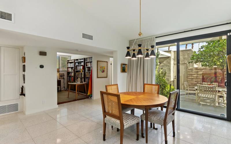 Dining Area With Courtyard View