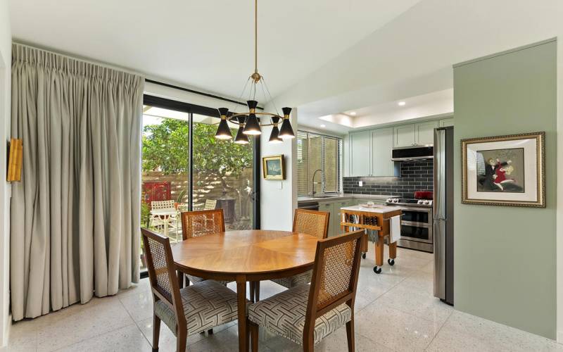 Dining Area With Courtyard View