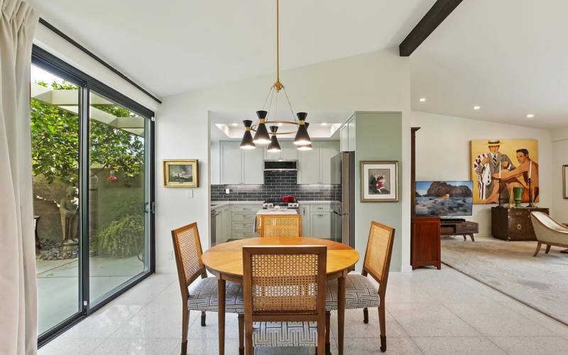 Dining Area With Courtyard View