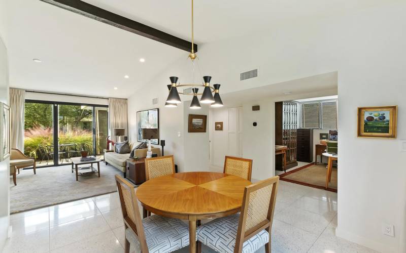 Dining Area With Courtyard View