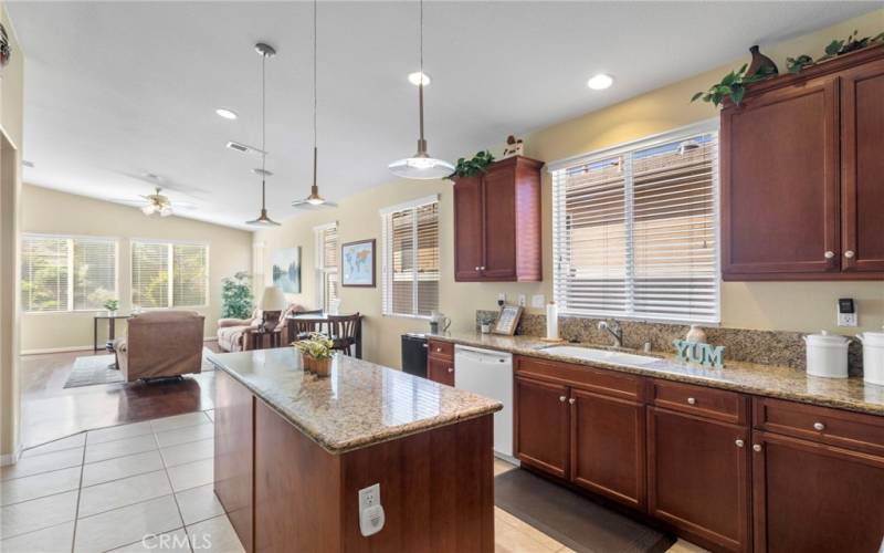 Kitchen with island