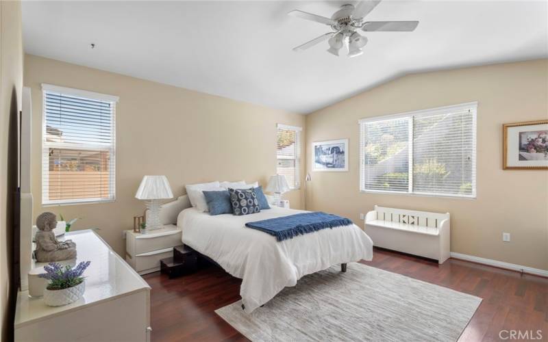 Primary Bedroom with high ceilings