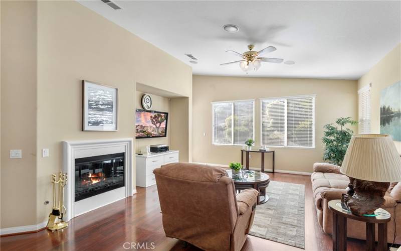 Family Room with fireplace