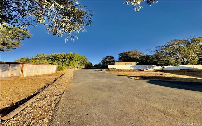 Back house drive way