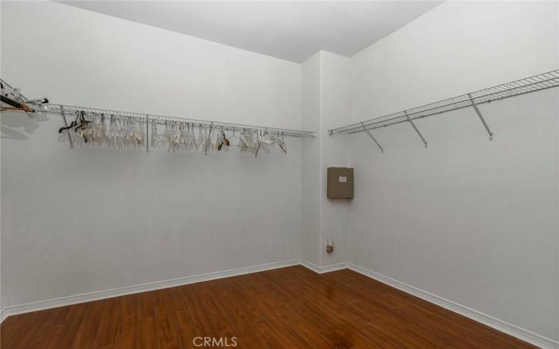 Large primary walk-in closet