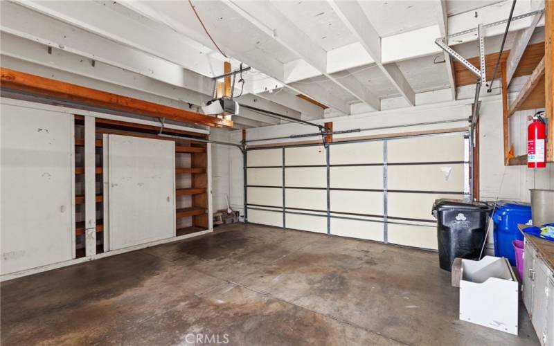 Built in closets in garage