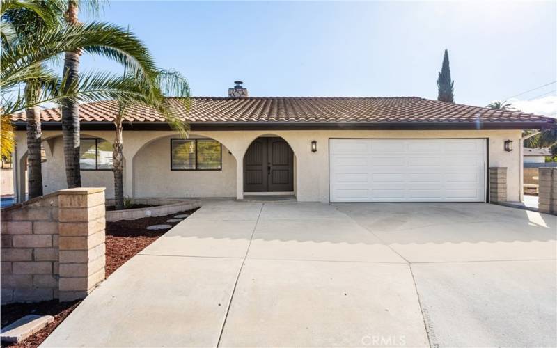 Exterior New Garage Door with WiFi Remote