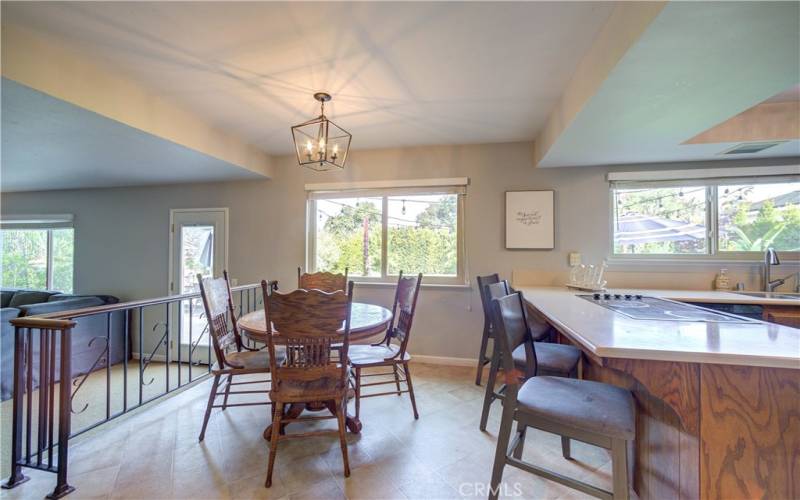 Dining area in kitchen