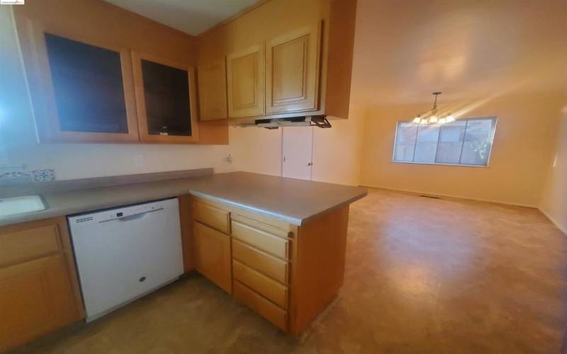 View into dining room.