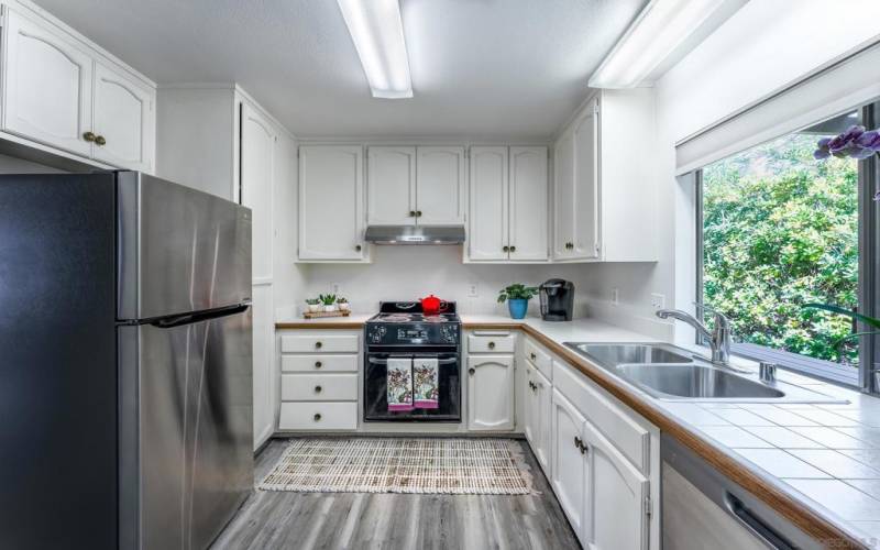 Newer stainless steel appliances