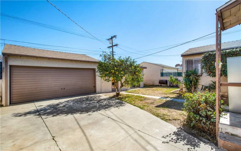 Garage & Backyard