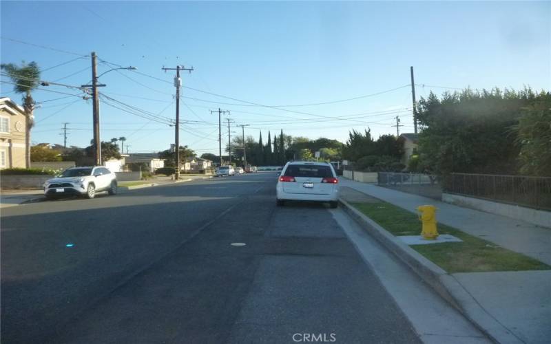 Denker Ave. looking south.  There's usually plenty of street parking for your visiting guests.