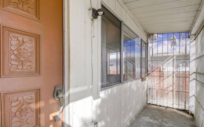 Gated entry to 2115 E. 5th Street