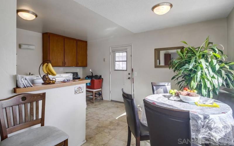 Dining Area of back unit - 2117 E. 5th St