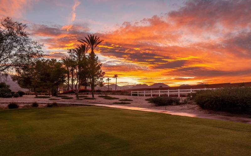 Trilogy la Quinta-sunset-golf course