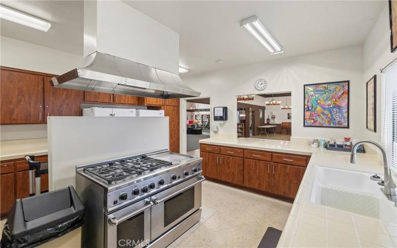 Large Clubhouse Kitchen.