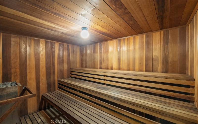 Mens and Womens Individual Saunas at the Community Clubhouse.