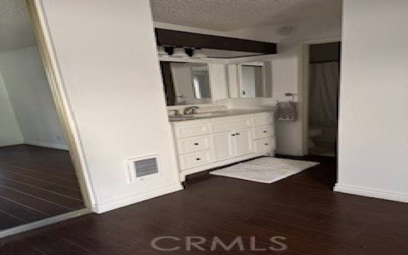 Bathroom vanity/sink.