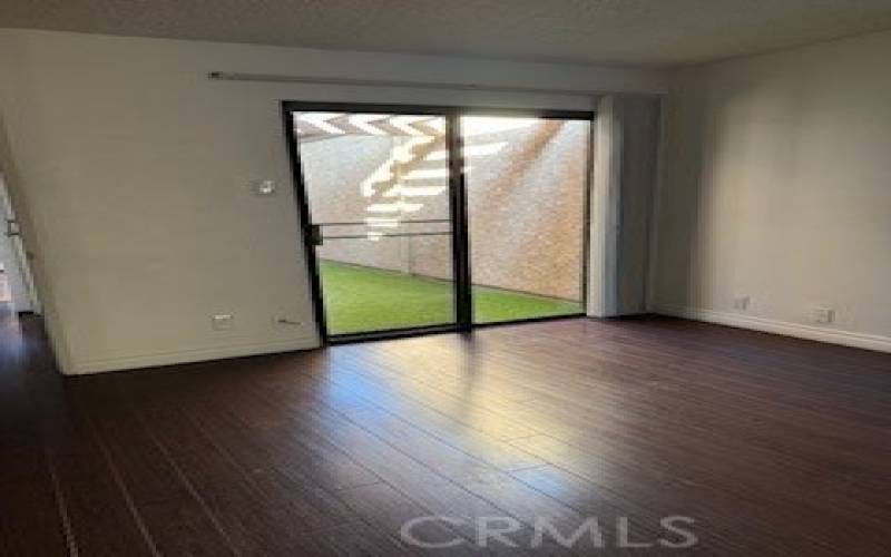 Bedroom sliding door to patio.