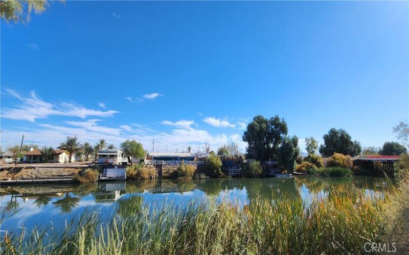 Back yard water view