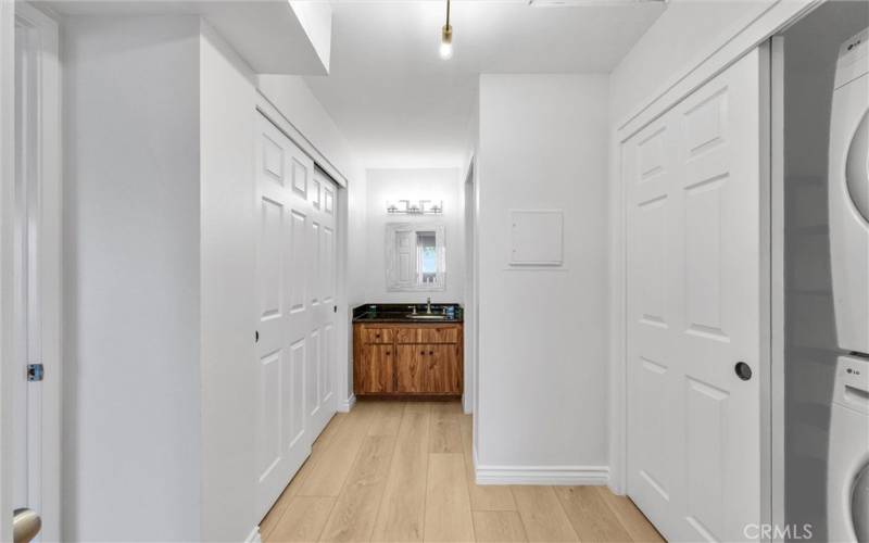 Bathroom Vestibule with sink and vanity