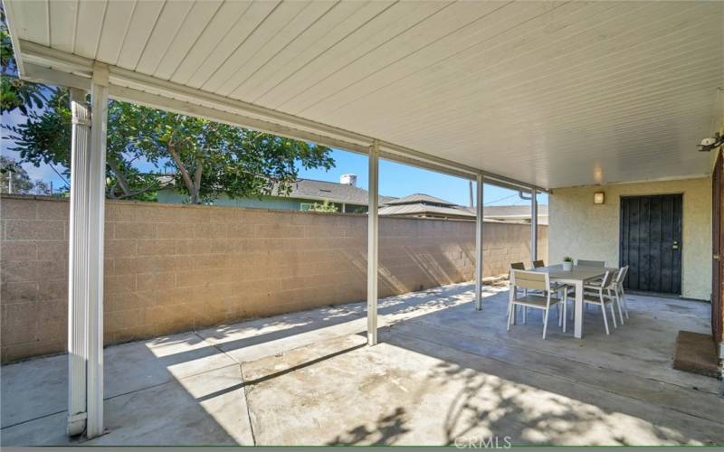 Back Yard Patio-Side View