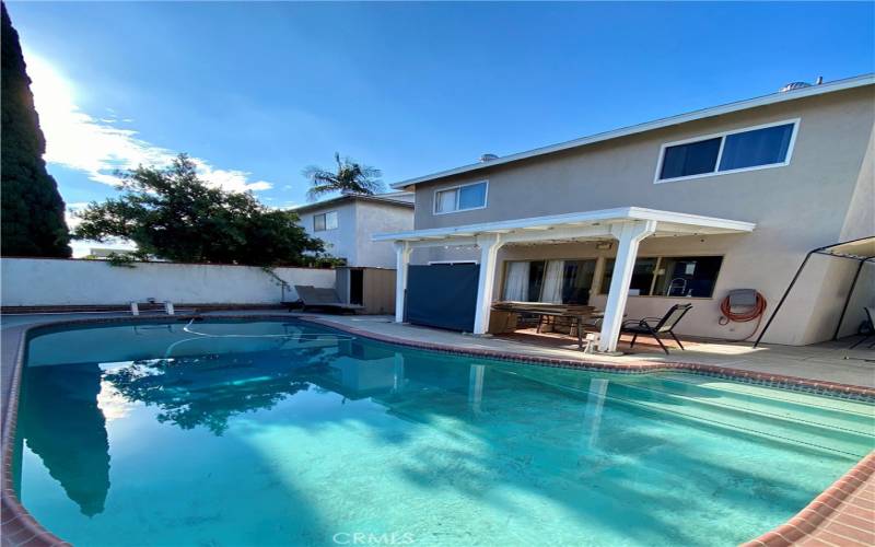 Pool view facing the home