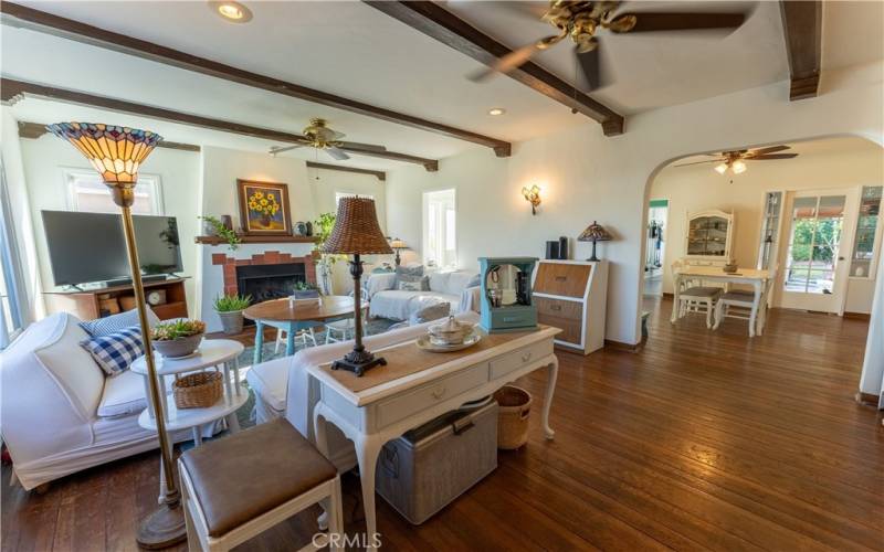 Living room w/view of dining room