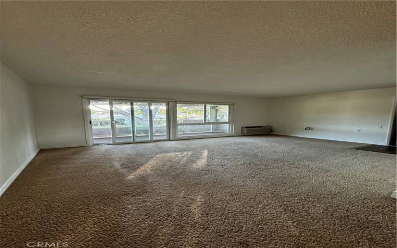 Living Room with slider to balcony Patio area