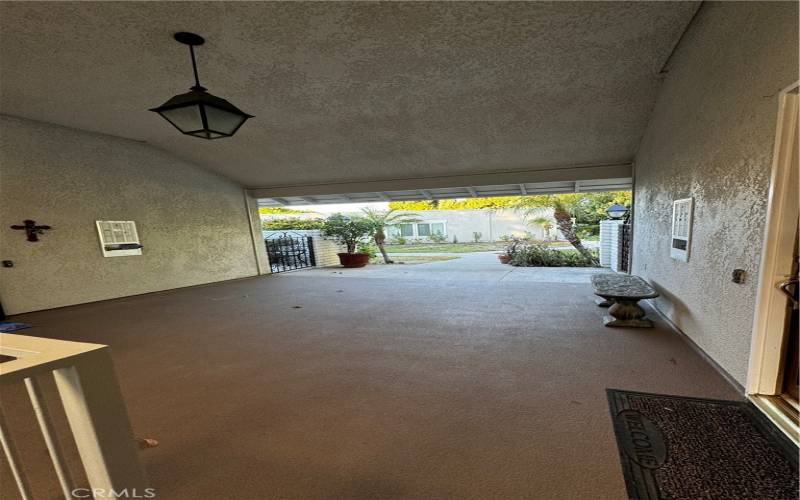 Easy access with no steps to carport