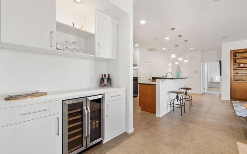 Extended kitchen dining area