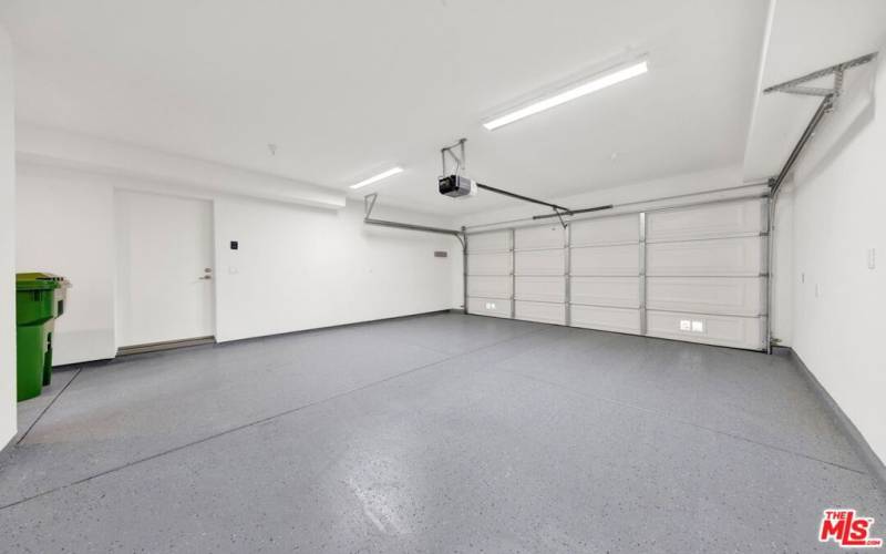 Large Private 2 car garage with direct entry