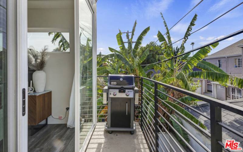 BBQ Balcony off the dining area