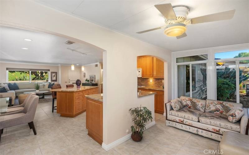 ENCLOSED PATIO OFF THE KITCHEN...