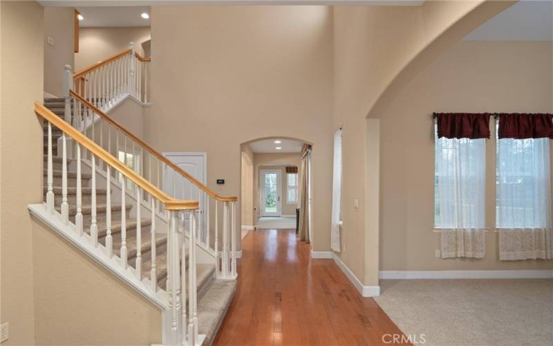 Entry way with back to the front door