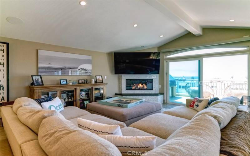 Living Room with ocean view