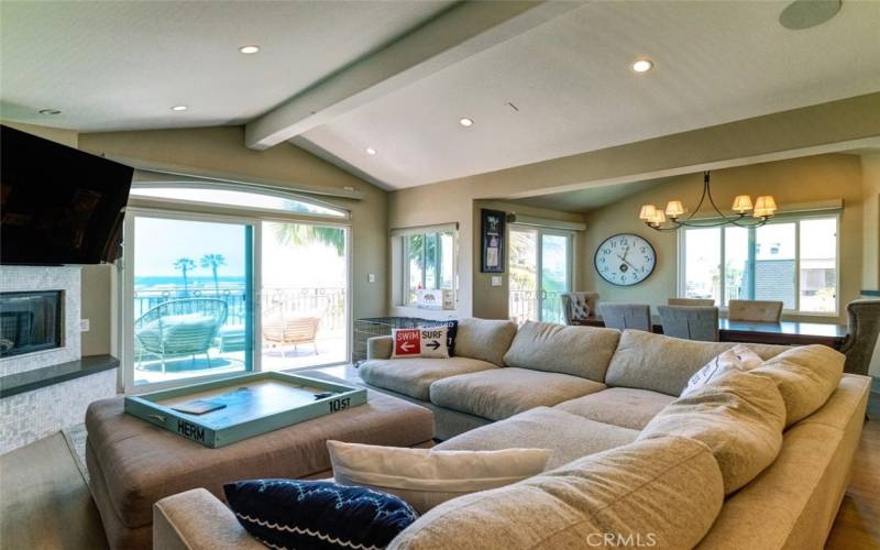 Living Room with ocean view