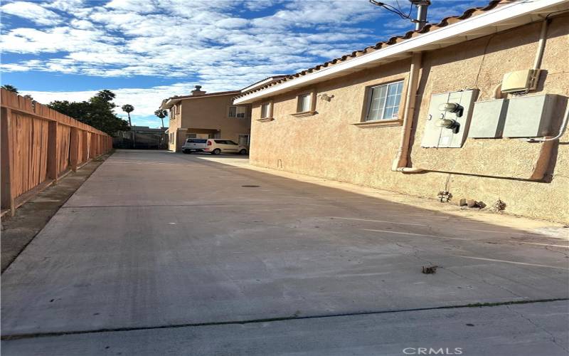 Driveway to garage