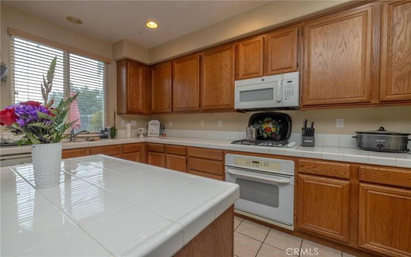 Large Kitchen with plenty of counter space and cabinets.