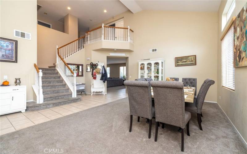 View looking from Living room towards Family room.