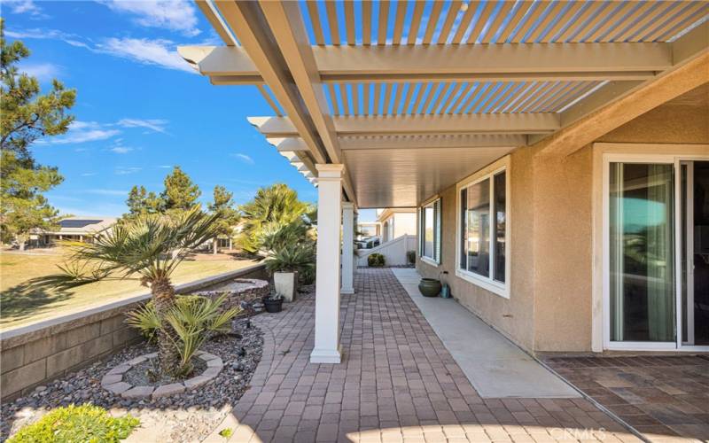 Covered Patio with Golf Course Views