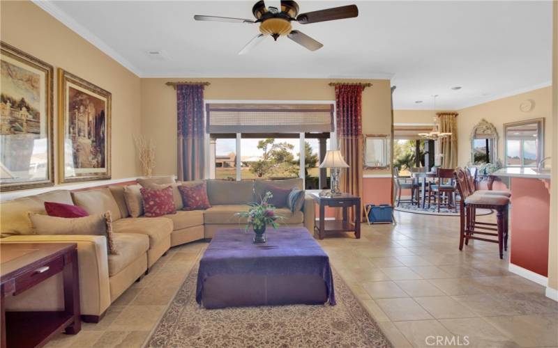 Living Room with Fireplace